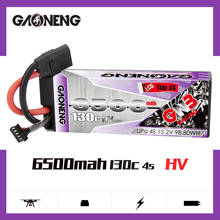 Gaoneng GNB 6500mAh 4S 15,2 V 130C HV тонкий жесткий чехол LiPo аккумулятор XT90 T разъем для 1:8 1/8 RC автомобиль четыре привода внедорожник RC автомобиль 2024 - купить недорого