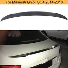 Real Carbon Fiber Tail Trunk Lid Spoiler for Maserati Ghibli SQ4 2014 2015 2016 Car Rear Trunk Boot Lid Lip  Wing Spoiler 2024 - buy cheap