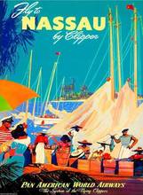 Lot style Choose Pan Am Airlines Travel By Clipper Caribbean Art print Silk poster Home Wall Decor 2024 - buy cheap