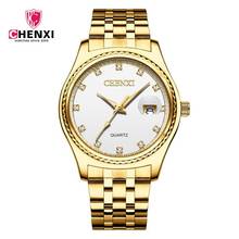 Chenxi Top Luxury Brand Watches Men Wristwatches Stainless Steel Quartz Watches Gold Watches Men Business Watches heren horloge 2024 - buy cheap