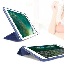 Funda inteligente de silicona TPU para iPad 10,2, carcasa delgada y plegable, con soporte magnético y encendido automático, para iPad 10,2 2024 - compra barato