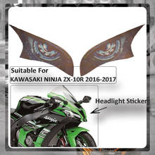 Adesivo de proteção para farol de motocicleta, para kawasaki ninja zx10r 2016 zx 10r 2017 2024 - compre barato