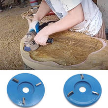 Bandeja de chá três dentes para trabalho em madeira, turbo escavação de madeira ferramenta de disco de moagem 90mm diâmetro 16mm 2024 - compre barato