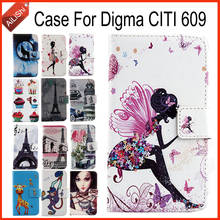 AiLiShi Case For Digma CITI 609 Luxury Flip PU Painted Leather Case Digma 100% Special Phone Protective Cover Skin+Tracking 2024 - buy cheap
