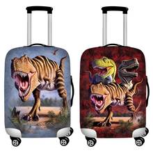 Twoheartsgirl-Funda de maleta de viaje con estampado de dinosaurio 3d, protector elástico para equipaje de 18-32 pulgadas, protección antipolvo 2024 - compra barato