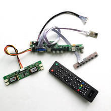 Panel de pantalla LCD de 20 pines para M150X3-03/L01, inversor + mando a distancia + teclado, tarjeta de unidad T.V56, VGA, AV, USB, RF 4, CCFL, LVDS, DIY 2024 - compra barato