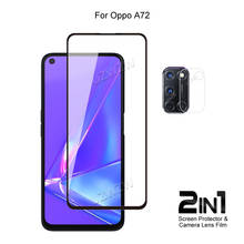 Filme protetor de lente de câmera oppo a72 (4g), película de vidro temperado com cobertura total 2024 - compre barato