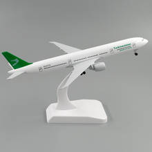 Avión Boeing de 18cm para niños, juguete de avión de aleación B777 con rueda, modelo de juguete, regalo de colección, 777 2024 - compra barato