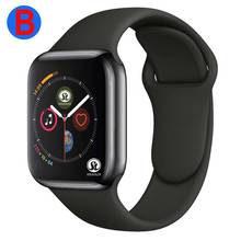 B мужские и женские умные часы с Bluetooth серии 4, умные часы для Apple iOS, iPhone, Xiaomi, Android, смартфон (красная кнопка) 2024 - купить недорого