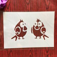 A4 29 * 21cm bird DIY Stencils Wall Painting Scrapbook Coloring Embossing Album Decorative Paper Card Template 2024 - buy cheap