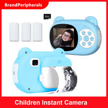 Children Instant Print Camera 2.4 Inch Screen 12MP Camera Photo Selfie 1080P FHD Video Thermal Inkless Printing with 16GB Card 2024 - buy cheap