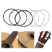 6 unids/set (.028-.043) cuerdas de guitarra clásica de nailon de dos colores, accesorios de guitarra de tensión Normal, cuerdas de guitarra, piezas de guitarra 2024 - compra barato