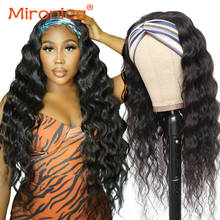 Loose Deep Wave Human Hair Wigs With Headband Remy Human Hair Wigs Headband Wig For Black Woman Brazilian Hair Wig With Headband 2024 - buy cheap