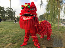 Disfraz de León chino para adulto, traje tradicional para fiesta escolar, cosplay, talla grande 2024 - compra barato
