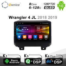 6g + 128g android 10.0 8 núcleo de rádio do carro gps para jeep wrangler 4 jl 2018 2019 seteo sistema com 4g lte dsp spdif bt 5.0 1280*720 2024 - compre barato