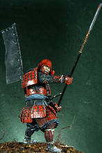 Conjunto de modelos em resina sem pintura, figura miniatura com 1/18mm de resina para homens antigos guerreiro (com base) 2024 - compre barato