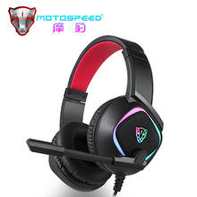 Motospeed-auriculares USB G750 para videojuegos, cascos sobre la oreja con sonido envolvente 7,1, micrófono de reducción de ruido para PC y ordenador 2024 - compra barato