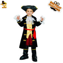 Purim Costumes for Kids Cosplay Boy's  Pirate Costume  Party Role Play Black Pirate Clothes for Halloween 2024 - buy cheap