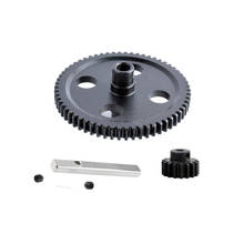 Kit de engrenagem 0088 main diff 62t + 17t para wltoys, peça de reposição para caminhão crawler modelo 1/12, 12428, 12423 2024 - compre barato