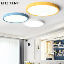 BOTIMI-luces LED de techo delgadas con pantalla redonda de Metal, accesorios de iluminación para dormitorio montados en superficie, para pasillo de Platfond bajo 2024 - compra barato