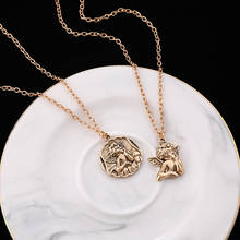Makersland винтажное ожерелье золотой цвет ангел кулон Cherub крылатые ожерелья для женщин модные подарки Христос Религиозные ювелирные изделия 2024 - купить недорого