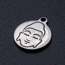 5pcs/lot 100% Stainless Steel Buddha DIY Charm Pendant Wholesale Bracelet Making Charms Jewelry Making Charms Top Quality 2024 - buy cheap