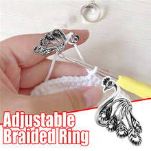 1/2/3/4/5PC Adjustable Knitting Loop Crochet Knitting Ring Yarn Guide Finger Holder Knitting Thimble for Crochet Knitting Craft6 2024 - buy cheap