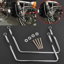 Alforje para motocicleta 14cm-24cm, suporte para bagagem, harley honda shadow vlx 600 vt600 kawasaki yamaha suzuki 2024 - compre barato