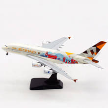 1:400 Scale A380 A6-APC Planes Model Airplanes eithad Airlines Alloy Aircraft Plane collectible display model collection 2024 - buy cheap