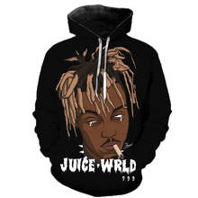 Rapper Juice Wrld 3D Printed Hoodie Sweatshirts Men Women Fashion Casual Pullover Hip Hop Singer Streetwear Oversized Hoodies 2024 - купить недорого