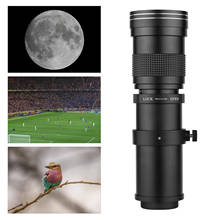 Câmera mf super teleobjetiva, lente zoom f/7-16 0. 25 8.3-420mm t mount com rosca 800 para canon nikon sony fujifilm olympus 2024 - compre barato