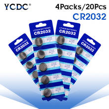 20x CR2032 3V кнопочный Аккумулятор для монет li-ion 2032 ECR2032 CR2032 DL2032 батареи для монет для часов, материнская плата, игрушка 2024 - купить недорого
