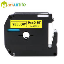 1PC 9mm*8m mk-621 Black on Yellow Label Tapes Compatible for Brother p-touch Label Printer ribbon M-K621 MK-621 mk621 MK621 2024 - buy cheap
