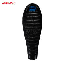 AEGISMAX 10°C~ ~17°C Duck Down Sleeping Bag 20D Nylon Outdoor Camping Thicken Splicing Warm Mummy  Winter Sleeping Bag FP650+ 2024 - buy cheap