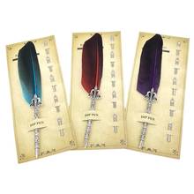 Vintage Feather Quill Dip Fountain Pen Smooth Writing Supplies Stationery Gift 2024 - buy cheap