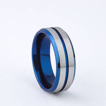 Two Tone Style 8mm Mens Ring Wedding Band Classic Male Gent's Party Male Stainless Steel Jewelry Fashion Finger Rings 2024 - buy cheap