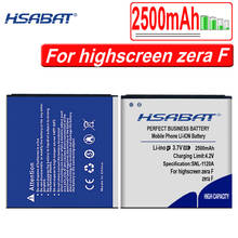 HSABAT free shipping New 2500mAh Battery for highscreen zera F rev.s Battery + tracking number 2024 - buy cheap