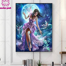 fantasy flower fairy Diy diamond embroidery woman art diamond painting full square/round mosaic picture of rhinestone home decor 2024 - buy cheap