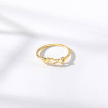 Минимализм три кольца сердце для женщин вечерние ювелирные изделия 2019 Anel пара любовь навсегда кольцо BFF 2024 - купить недорого
