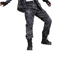 Calça cargo camuflada masculina, calça militar de combate, com alta qualidade, para trabalho, tático, de moletom 2024 - compre barato