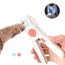 Kit de corte de unhas para animais de estimação, tosquiador de unha com luz led, fácil manuseio, aparador de unhas para cães e gatos, profissional 2024 - compre barato