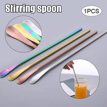 NEW Korean Style Long Handle Mixing Spoon 304 Stainless Steel Wine Coffee Stirring Spoon Stirring Rod 2024 - buy cheap