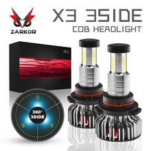 Zarkor-lâmpada led universal para carro, h11, 9012 lm, h7, 120, 6000, 9005 lm, 9006 k, com ventilador hb3, hb4,,, lâmpada led, 12v, 24v 2024 - compre barato