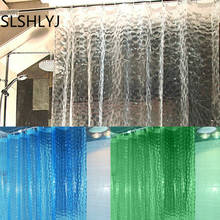 SLSHLYJ-cortina de ducha de EVA Translucent3D gruesa de 1,8/2M, cortina de baño impermeable y antimoho 2024 - compra barato