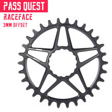 PASS QUEST-plato de montaje directo para bicicleta de montaña, 28-38T, 3mm, rueda de cadena redonda, estrecha y ancha para RACEFACE 2024 - compra barato