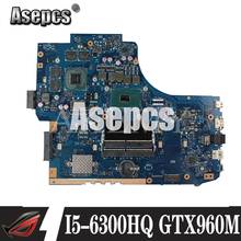 Asepcs GL752VW Laptop motherboard For Asus GL752VW GL752V GL752 FX71PRO Test original mainboard I5-6300HQ GTX960M 2024 - buy cheap