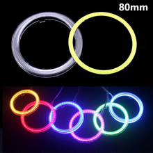 1pcs Car Angel Eyes Halo Rings 80mm White Red Blue Green Pink Ice Blue Yellow for Auto Moto Moped Scooter Motorcycle Headlight 2024 - buy cheap