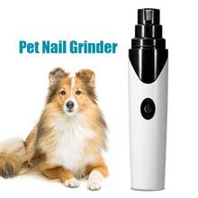 Aparador de unhas para animais de estimação, recarregável, pets, cães, cachorros, gatos, patas, sem dor, usb, elétrico, cortador, lixa para cachorro 2024 - compre barato