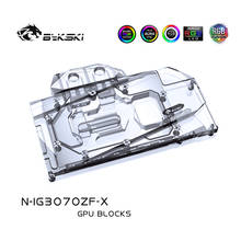 Видеокарта Bykski для разноцветных GeForce RTX 3070 Battleax 8 Гб GPU/полноэкранный медный радиатор/RGB 2024 - купить недорого