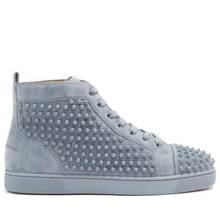 SHOOEGLE Chaussure Homme Men's Trainers High-top Sneakers Spiked Platform Flats Shoes Rivets Studded Casual Shoes Men Sneakers 2024 - buy cheap